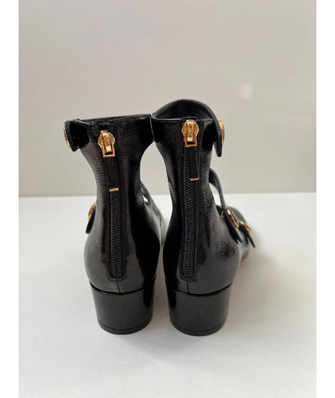 CHRISTIAN DIOR Черные кожаные туфли, фото 4