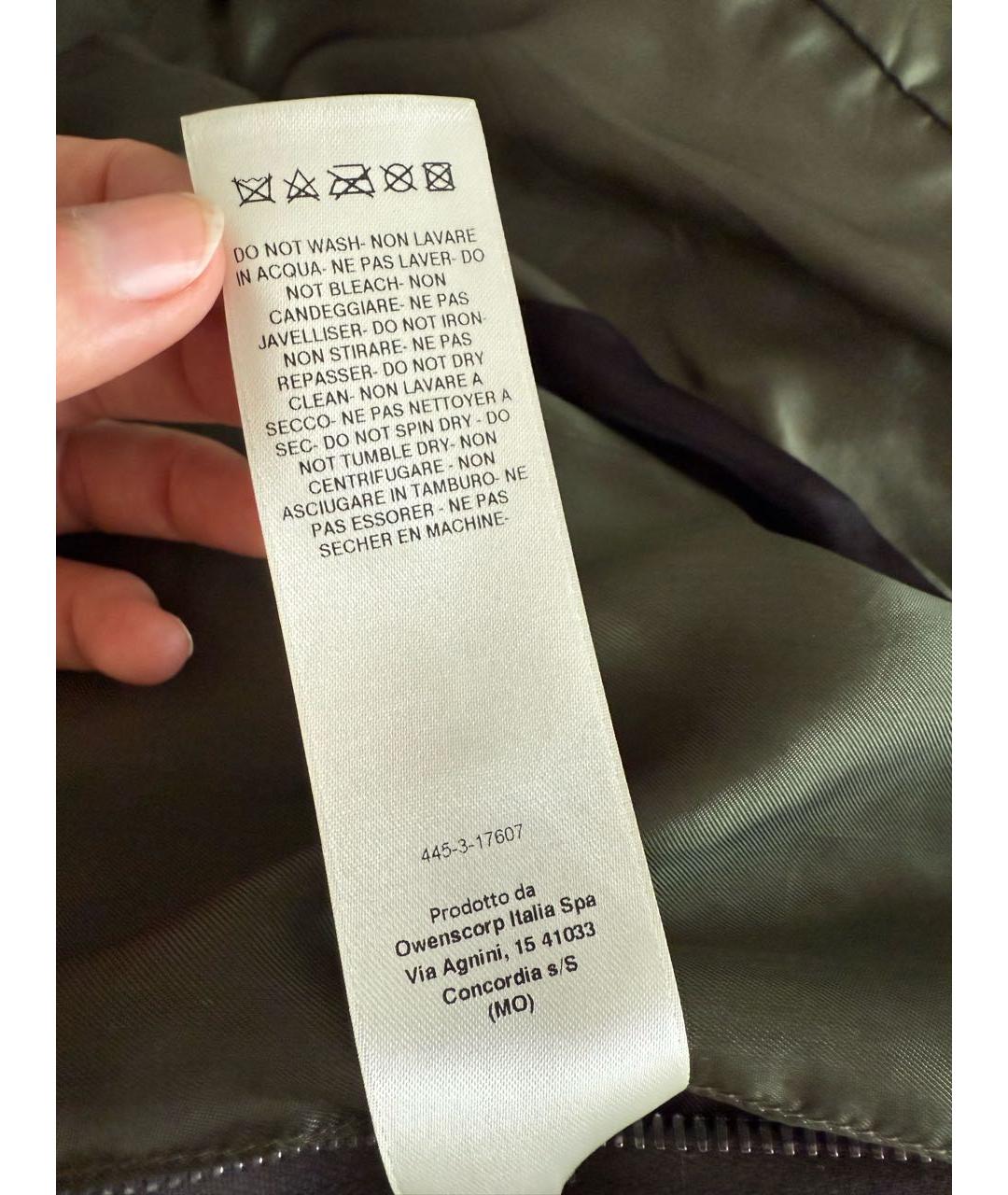 RICK OWENS Зеленая кожаная куртка, фото 5
