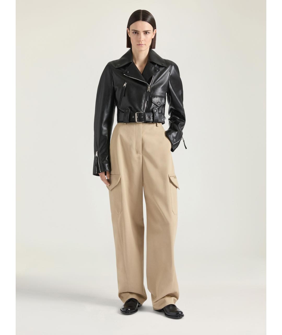GIVENCHY Бежевые прямые брюки, фото 2