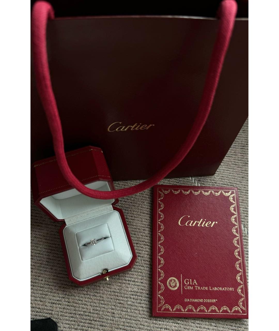CARTIER Платиновое кольцо, фото 2
