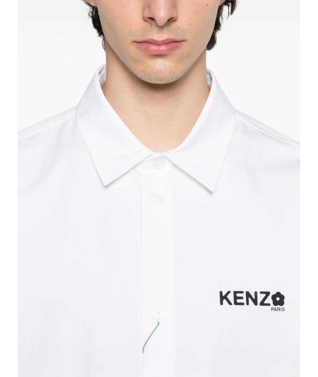 KENZO Белая кэжуал рубашка, фото 5