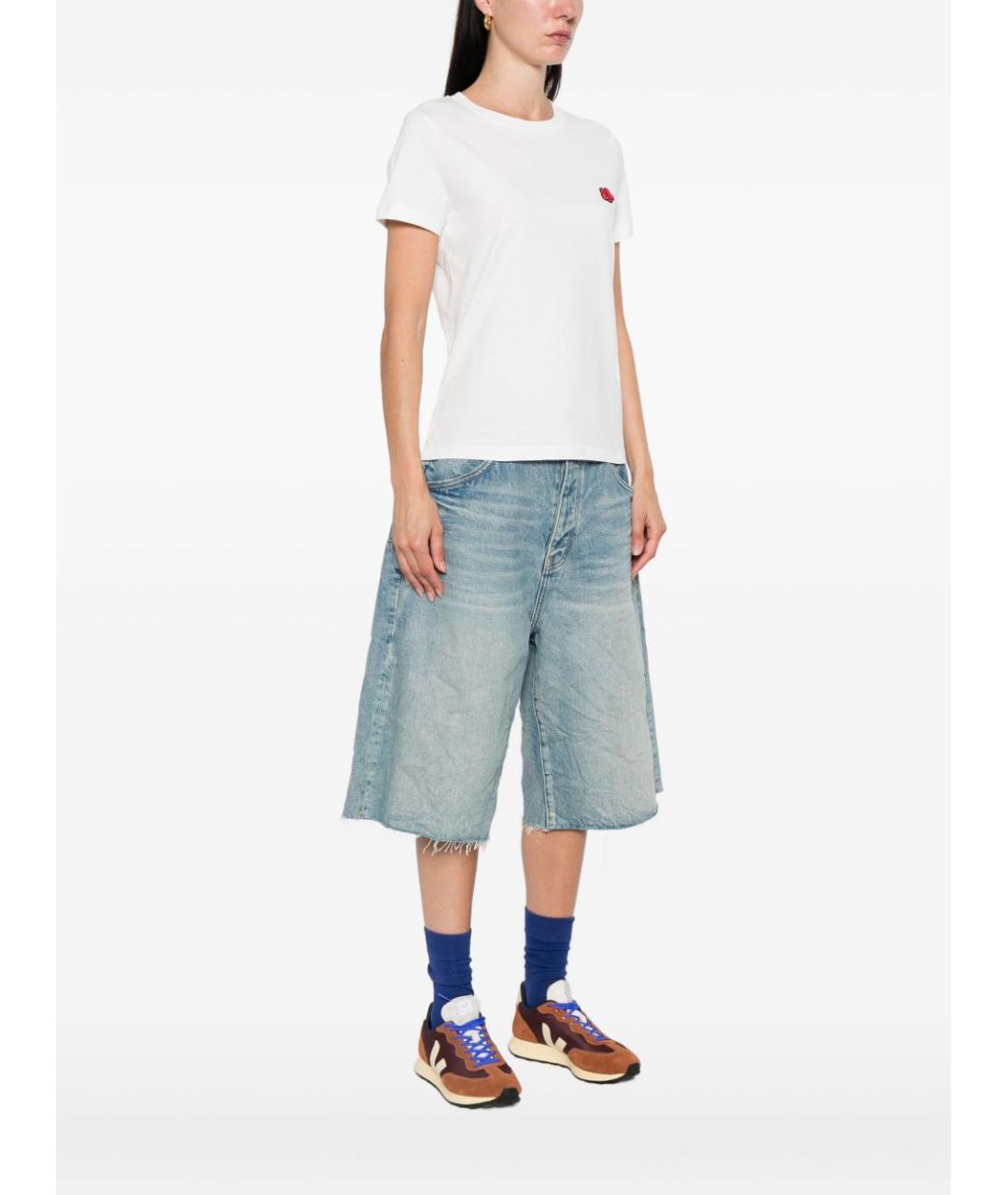 KENZO Белая хлопковая футболка, фото 3