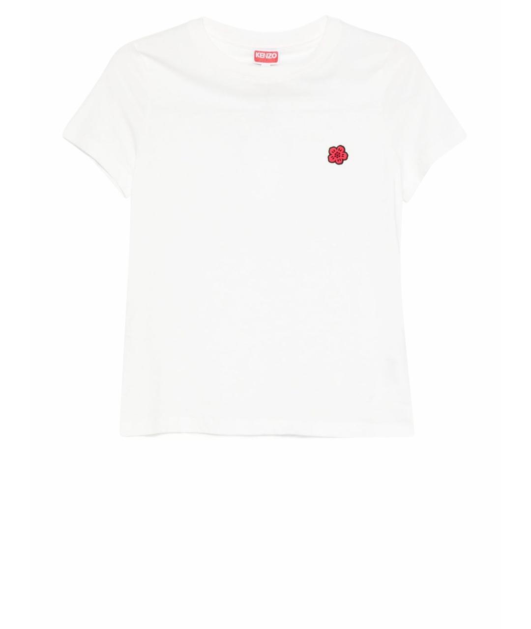 KENZO Белая хлопковая футболка, фото 1