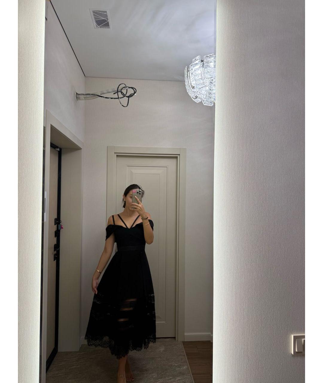 SELF-PORTRAIT Черное вечернее платье, фото 4