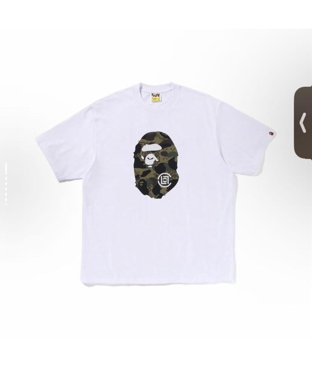 A BATHING APE Белая хлопковая футболка, фото 3