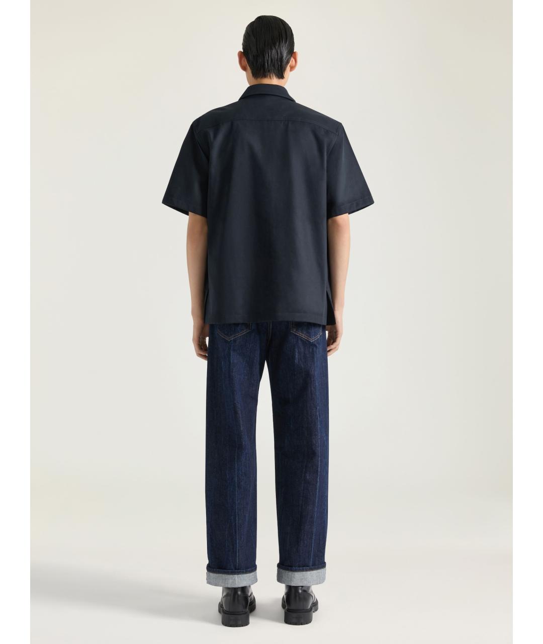 GIVENCHY Синяя хлопковая кэжуал рубашка, фото 4