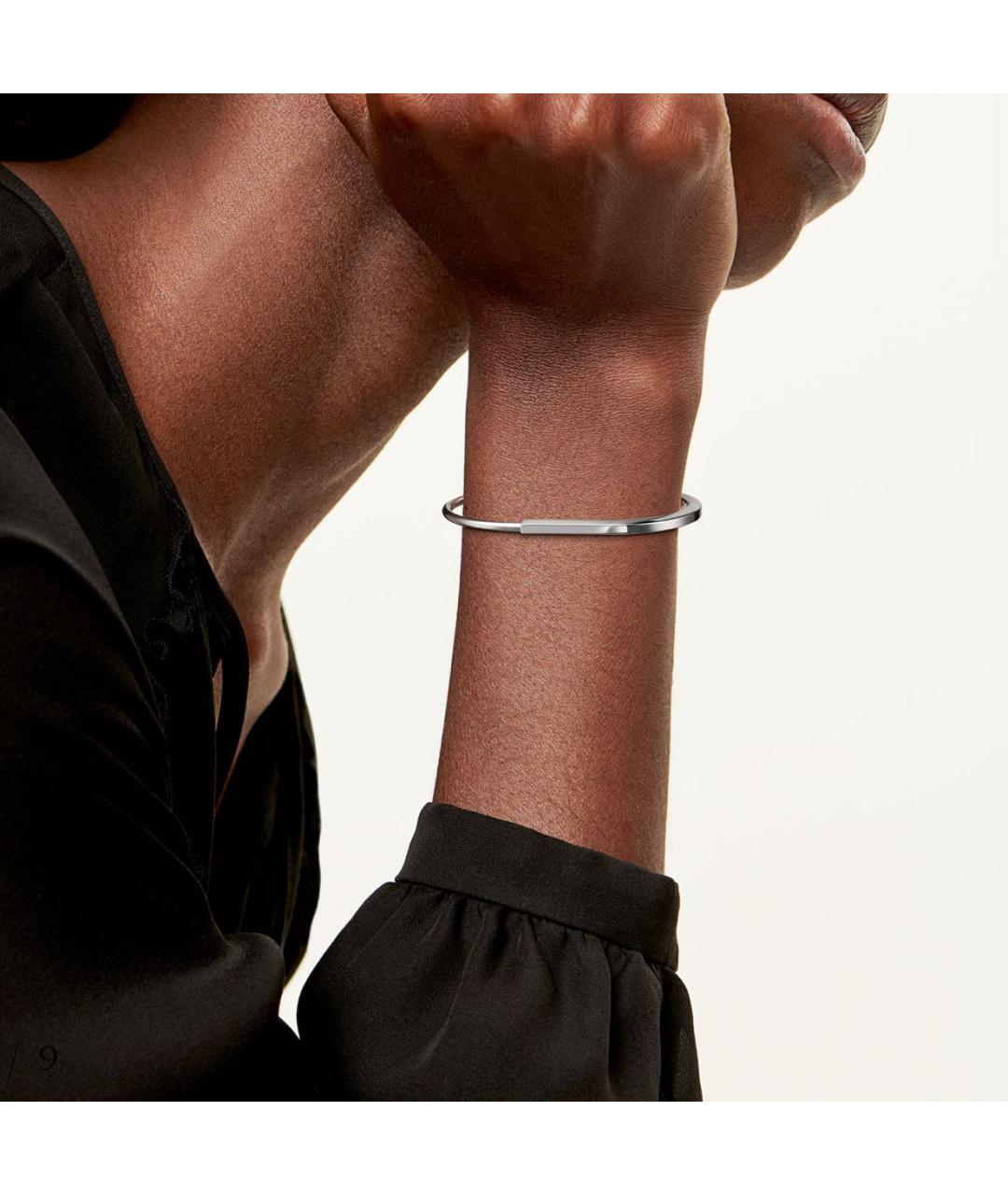 TIFFANY&CO Серебрянный браслет из белого золота, фото 2