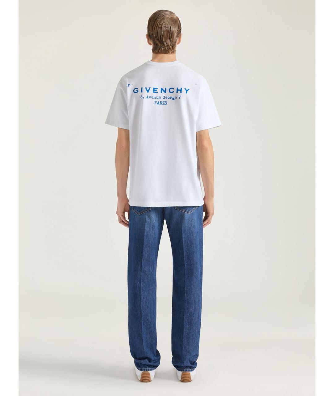 GIVENCHY Белая хлопковая футболка, фото 2