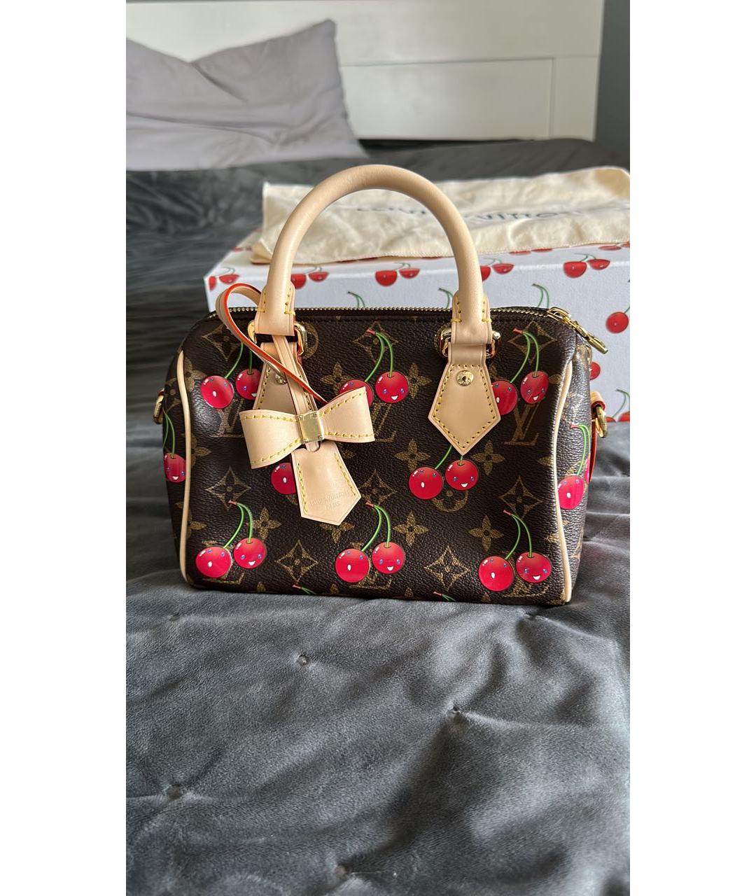 LOUIS VUITTON Коричневая сумка с короткими ручками, фото 5