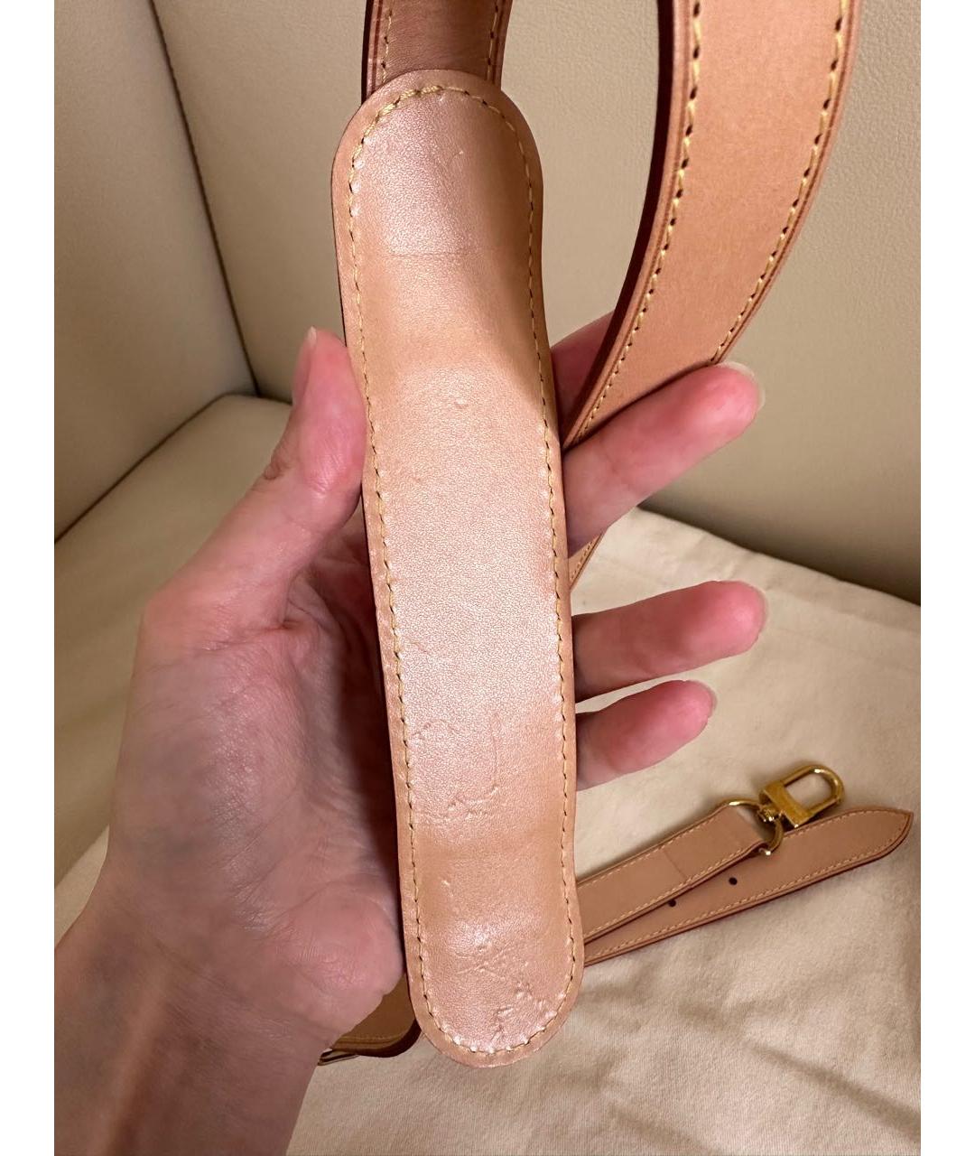 LOUIS VUITTON Коричневая кожаная дорожная/спортивная сумка, фото 8