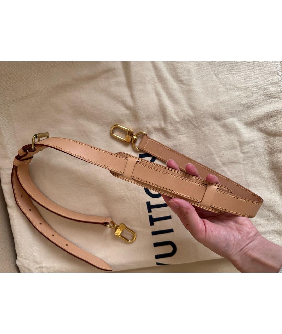 LOUIS VUITTON Коричневая кожаная дорожная/спортивная сумка, фото 7