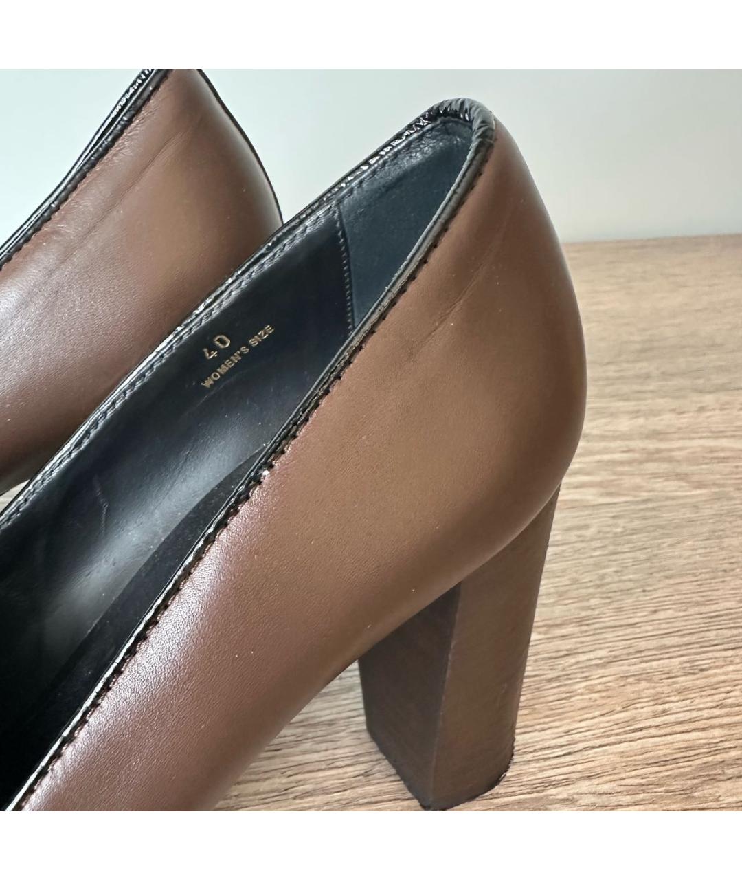 TOD'S Коричневые кожаные туфли, фото 5