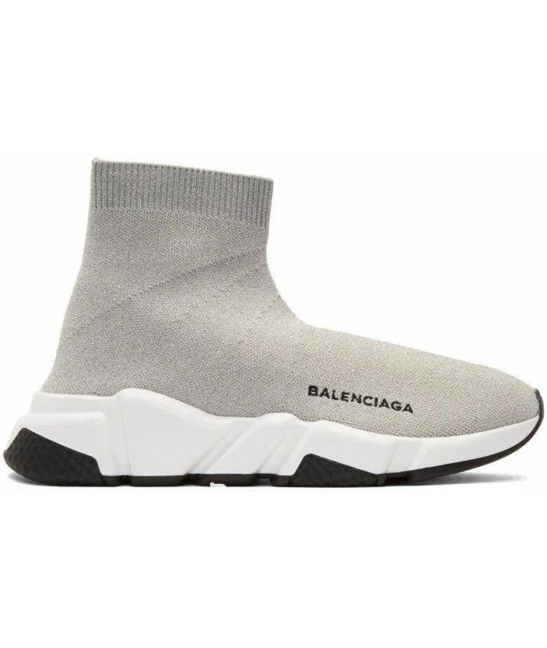 BALENCIAGA Серые текстильные кроссовки, фото 7
