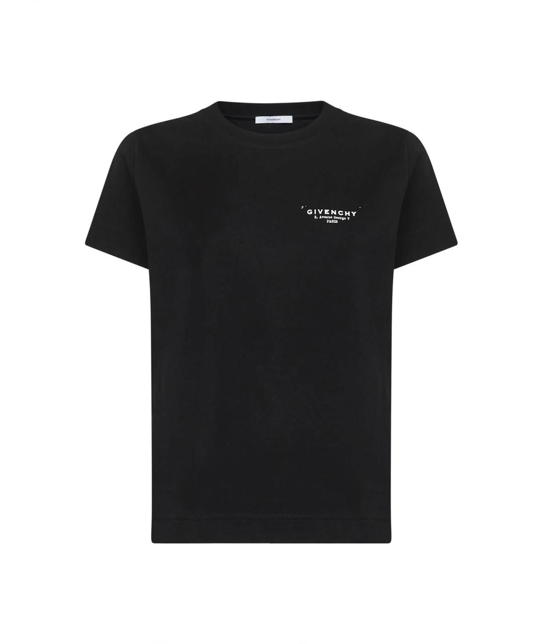 GIVENCHY Черная хлопковая футболка, фото 1