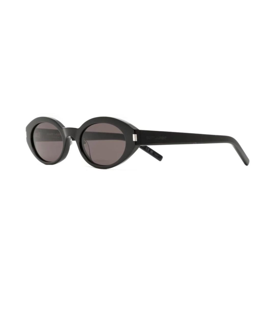 SAINT LAURENT Черные пластиковые солнцезащитные очки, фото 2