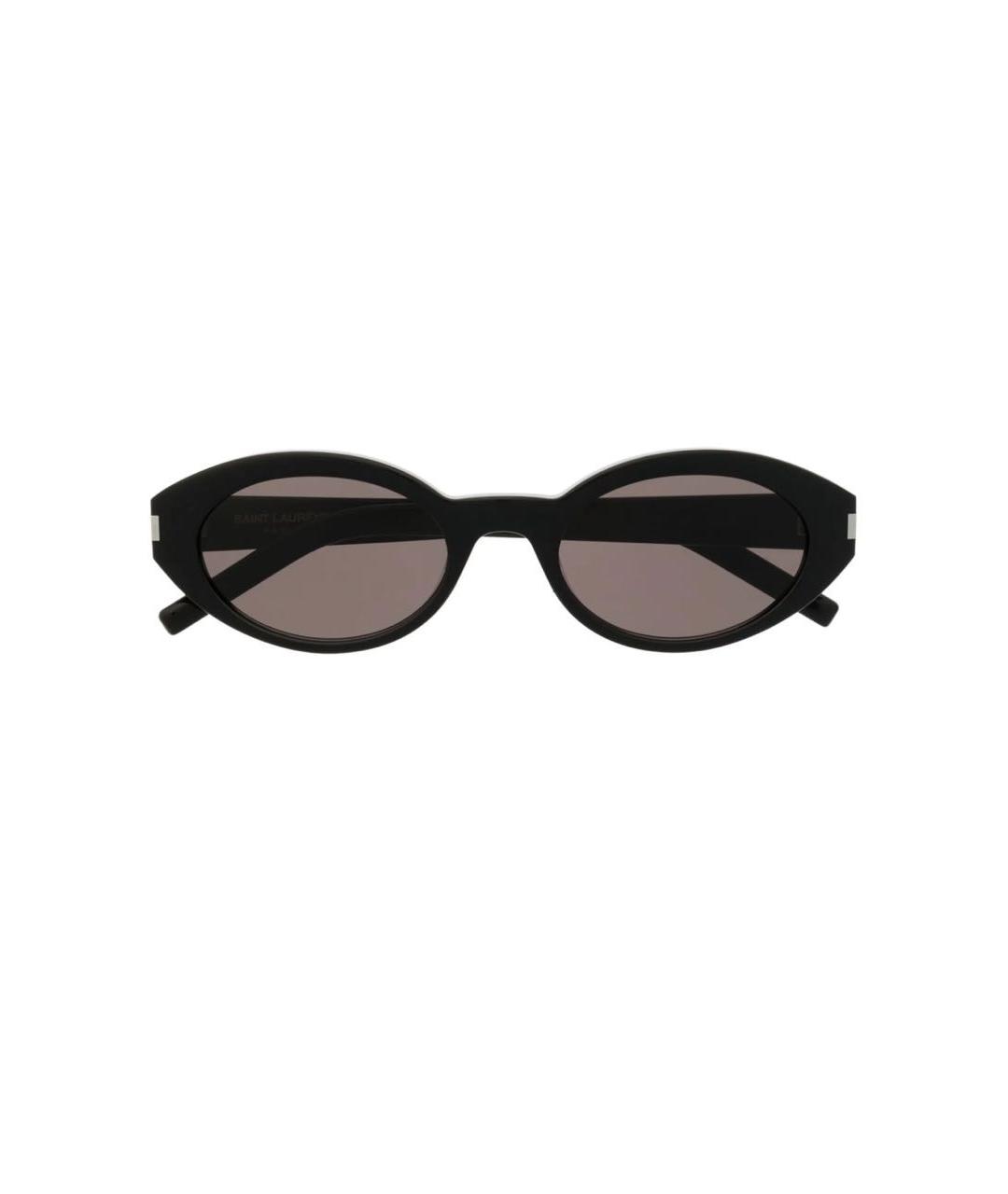 SAINT LAURENT Черные пластиковые солнцезащитные очки, фото 6