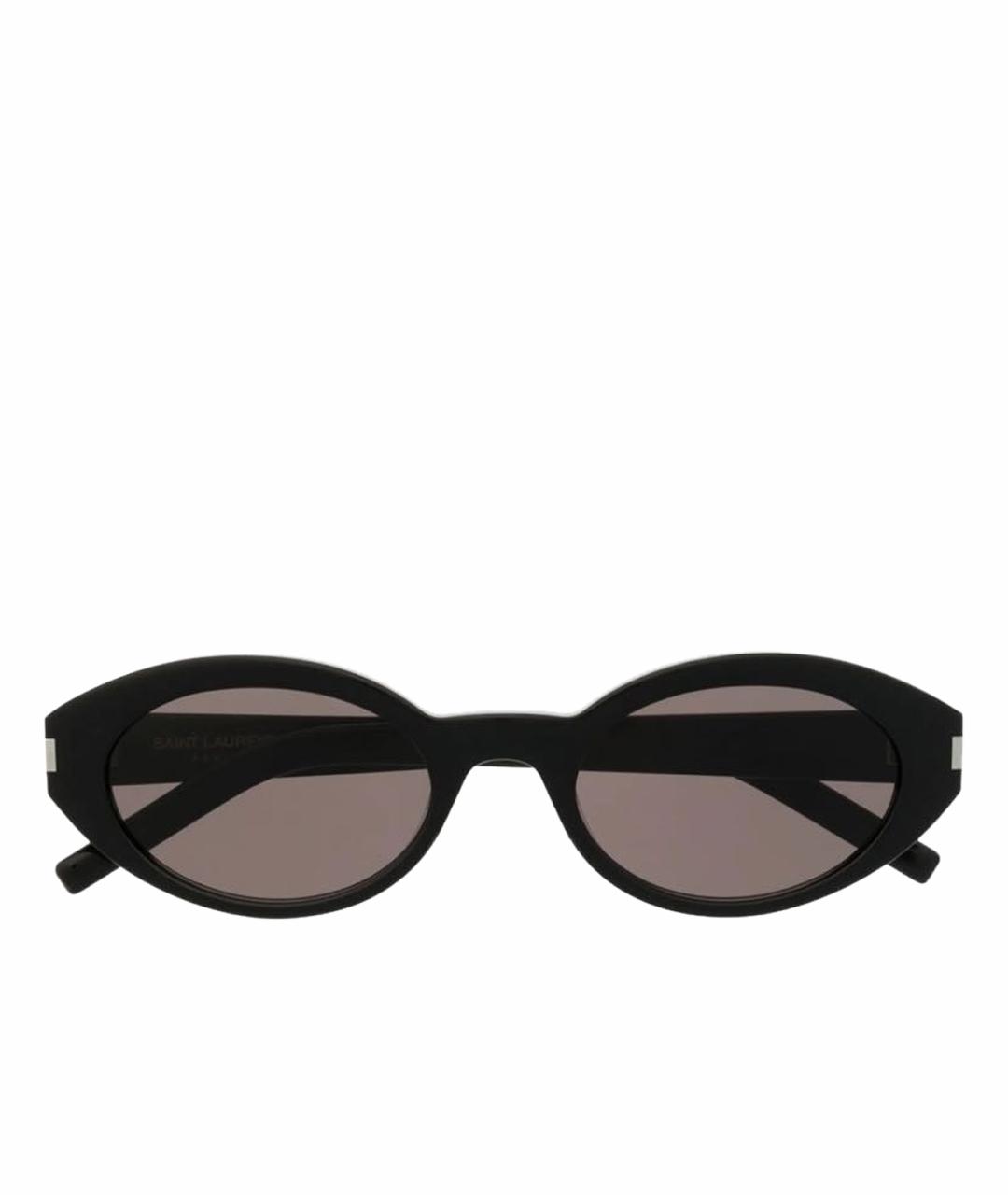 SAINT LAURENT Черные пластиковые солнцезащитные очки, фото 1