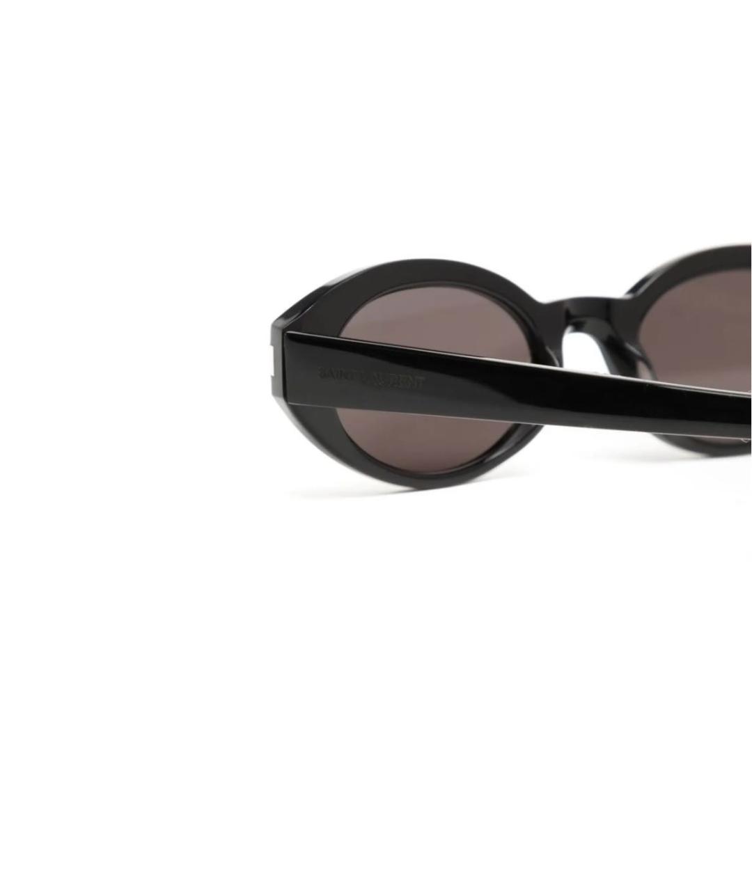 SAINT LAURENT Черные пластиковые солнцезащитные очки, фото 3