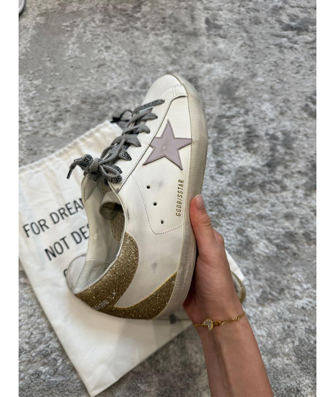 GOLDEN GOOSE DELUXE BRAND Белые кожаные кеды, фото 6