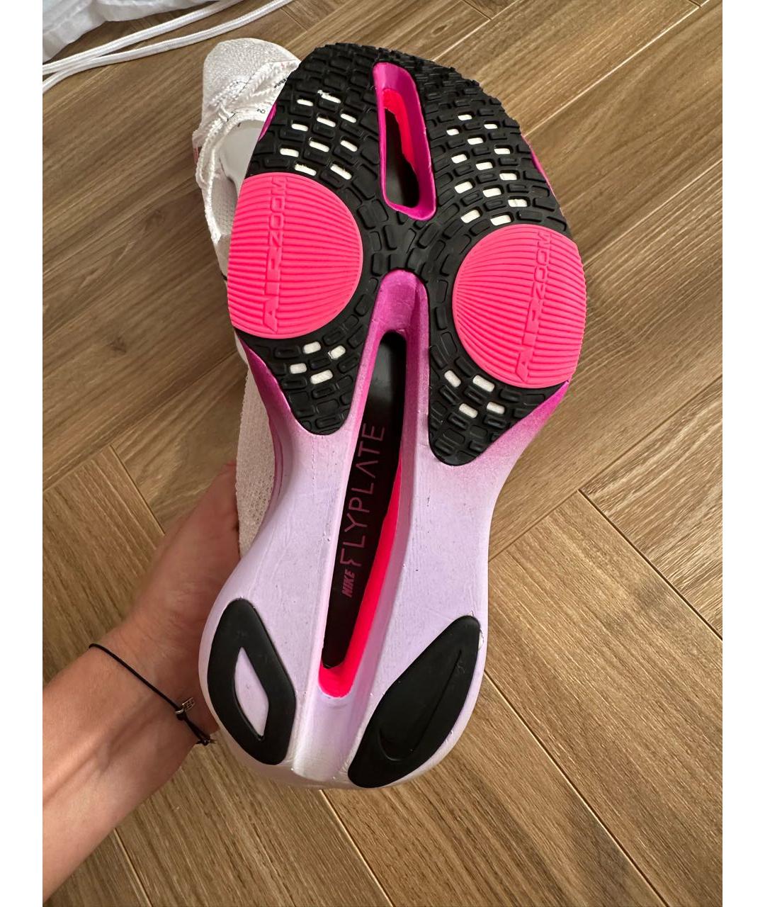 NIKE Белые текстильные кроссовки, фото 5