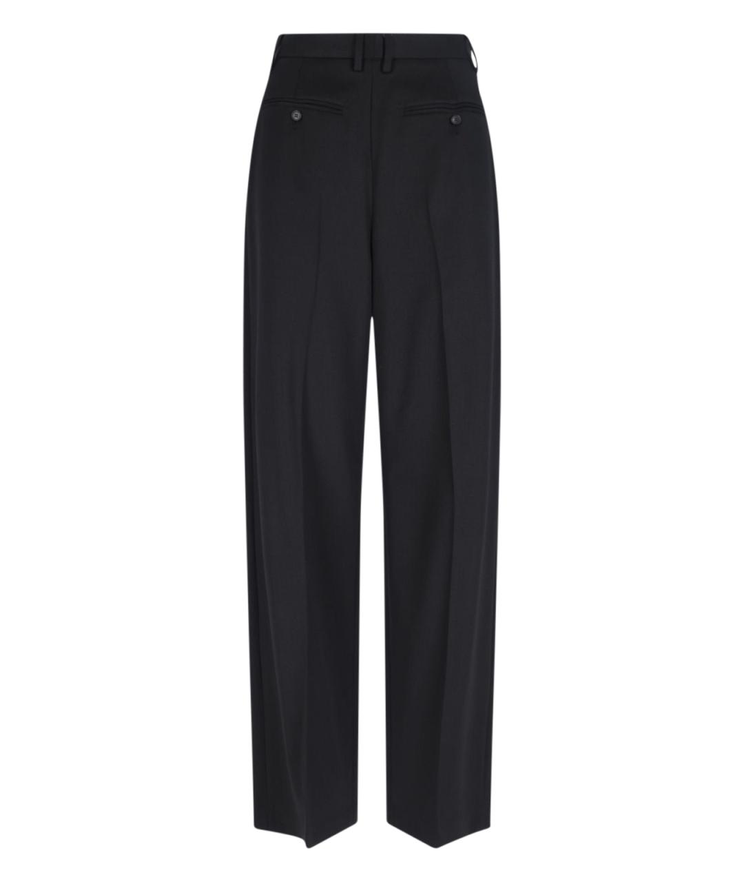 MM6 MAISON MARGIELA Черные прямые брюки, фото 1