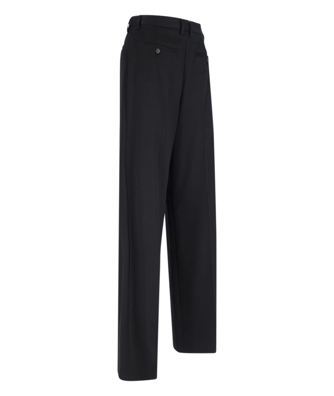 MM6 MAISON MARGIELA Черные прямые брюки, фото 3