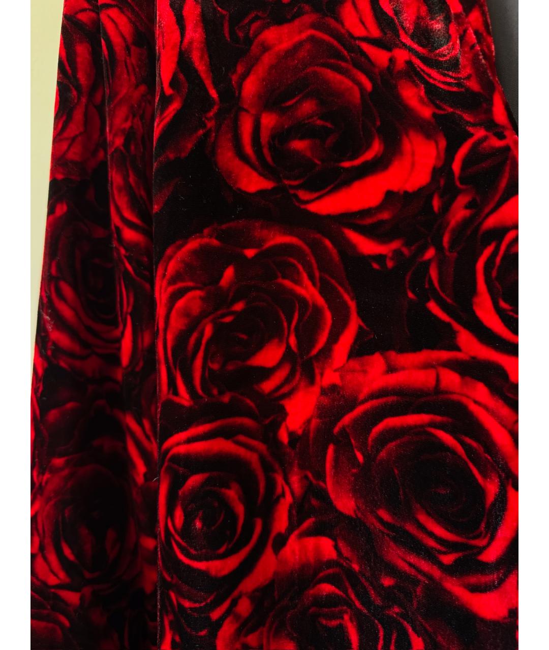 DRIES VAN NOTEN Бордовое вискозное вечернее платье, фото 5