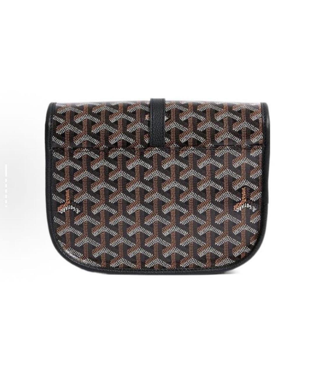 GOYARD Черная кожаная сумка через плечо, фото 3