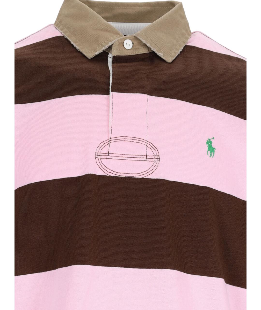 POLO RALPH LAUREN Мульти хлопковое поло с коротким рукавом, фото 3