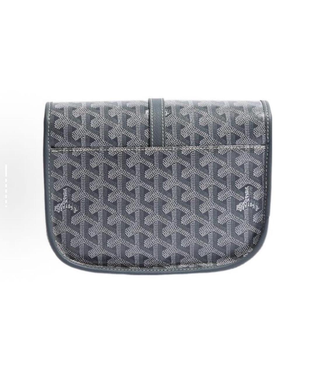 GOYARD Антрацитовая кожаная сумка через плечо, фото 4