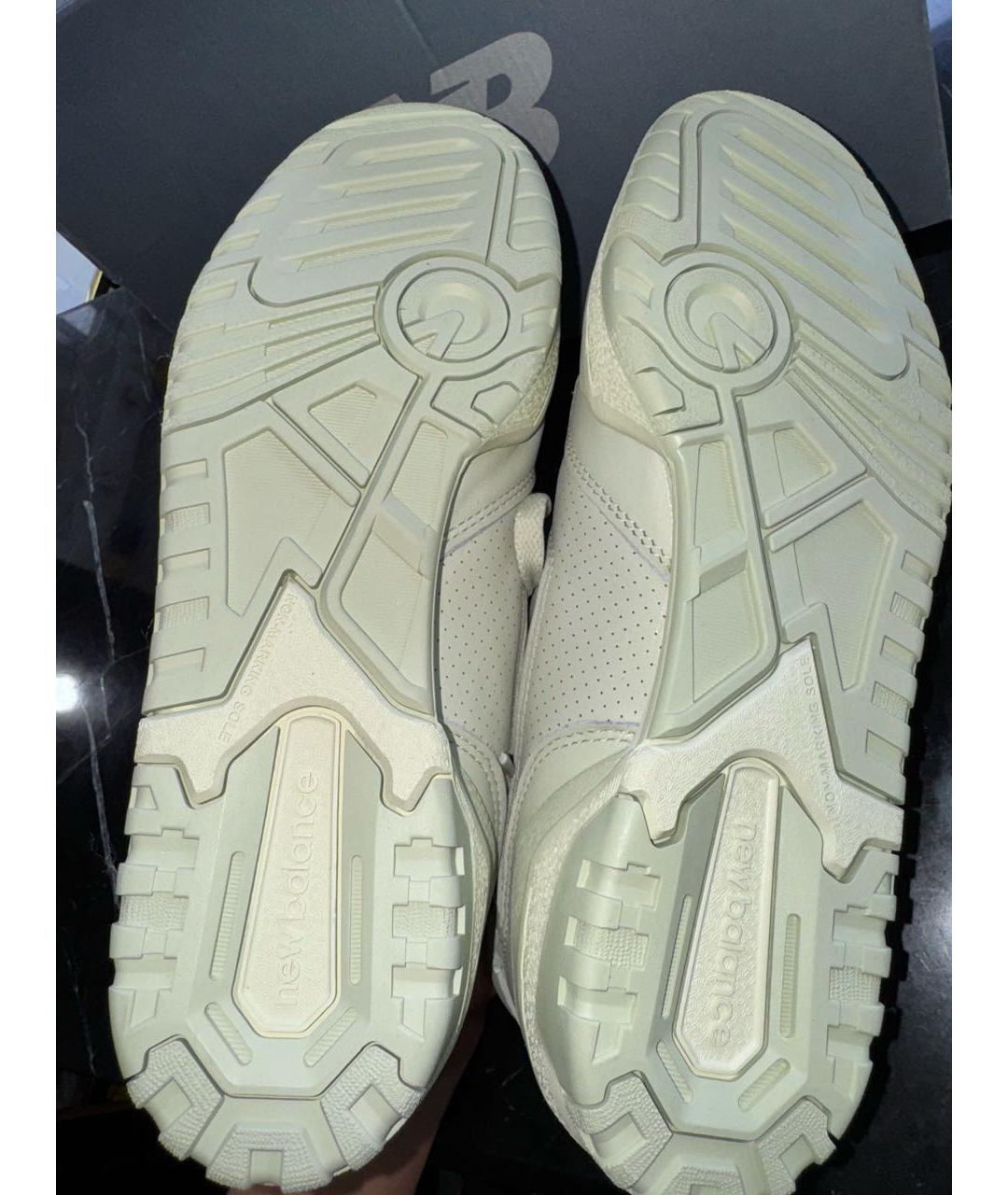 NEW BALANCE Зеленые кожаные низкие кроссовки / кеды, фото 6