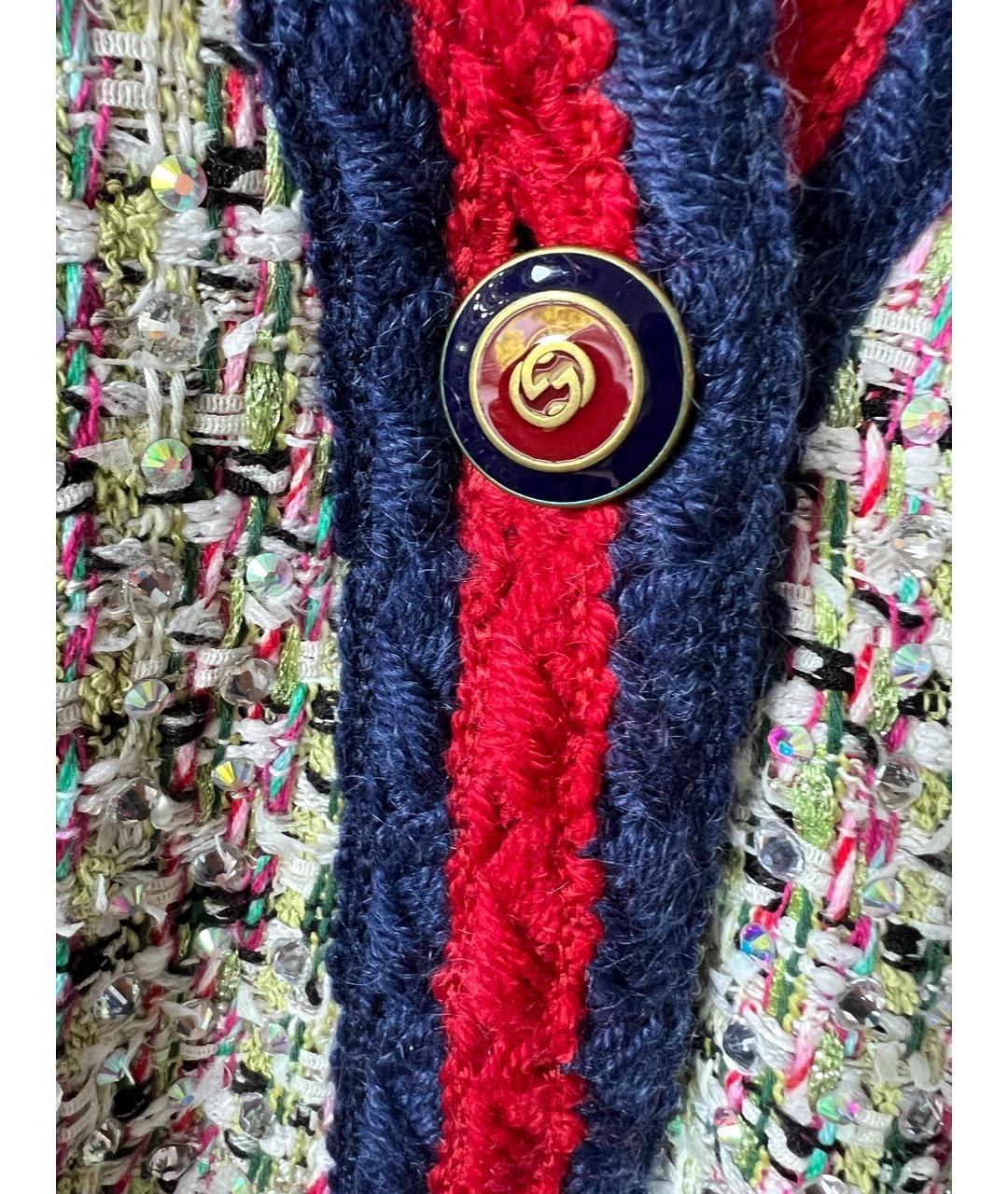 GUCCI Мульти хлопковый костюм с юбками, фото 3