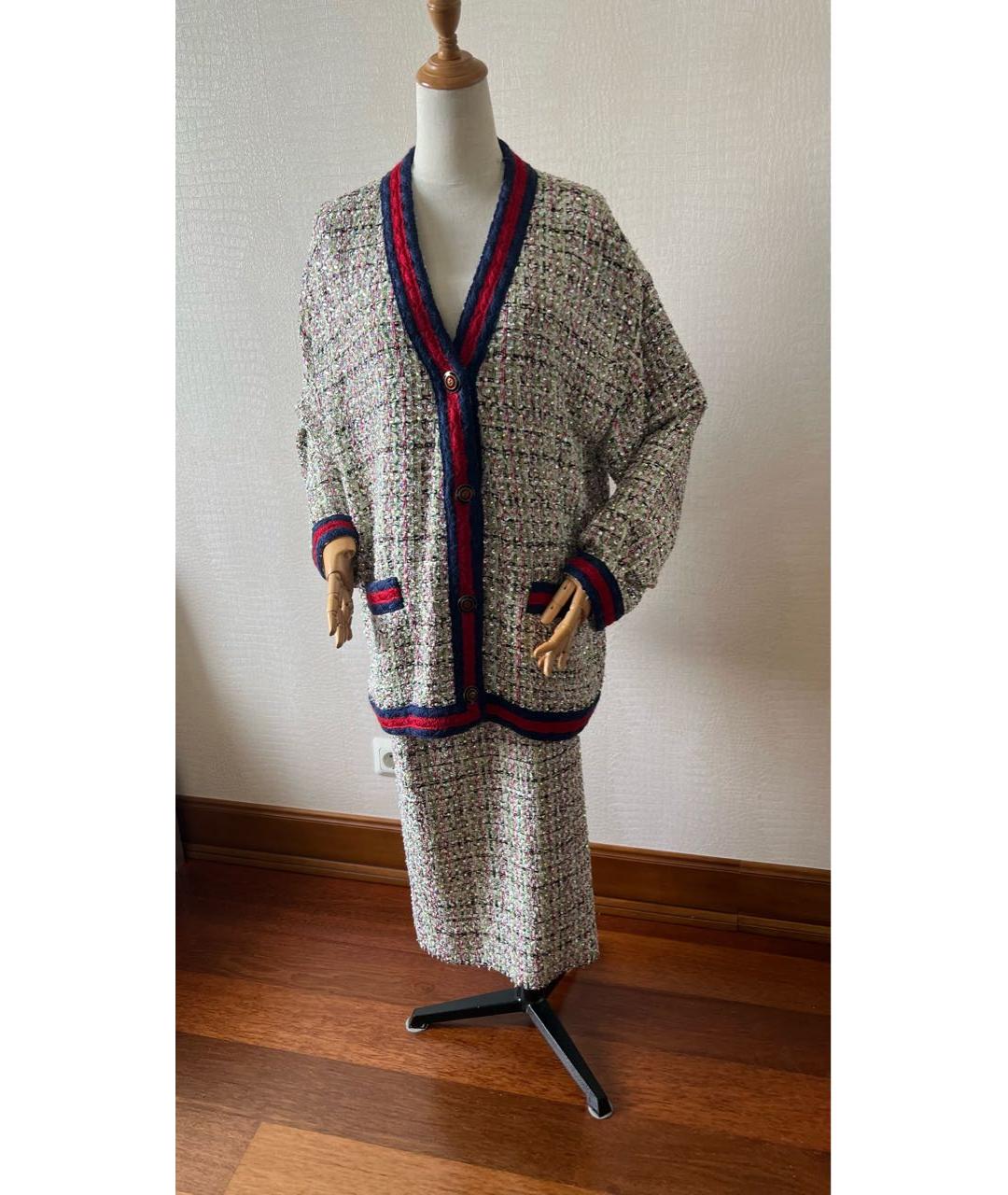 GUCCI Мульти хлопковый костюм с юбками, фото 7