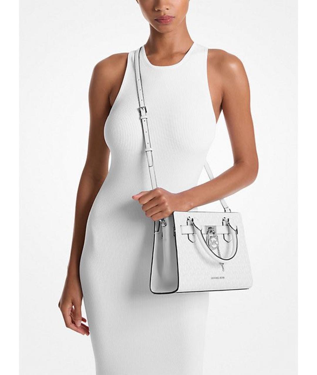 MICHAEL KORS Белая сумка через плечо, фото 2