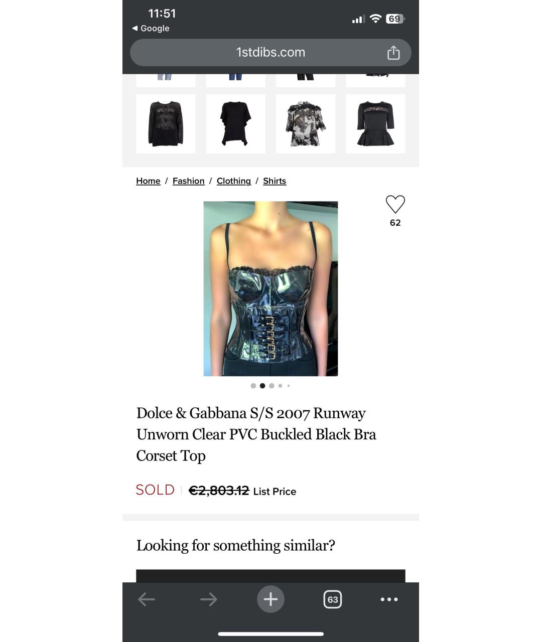 DOLCE&GABBANA Темно-синий хлопковый корсет, фото 5