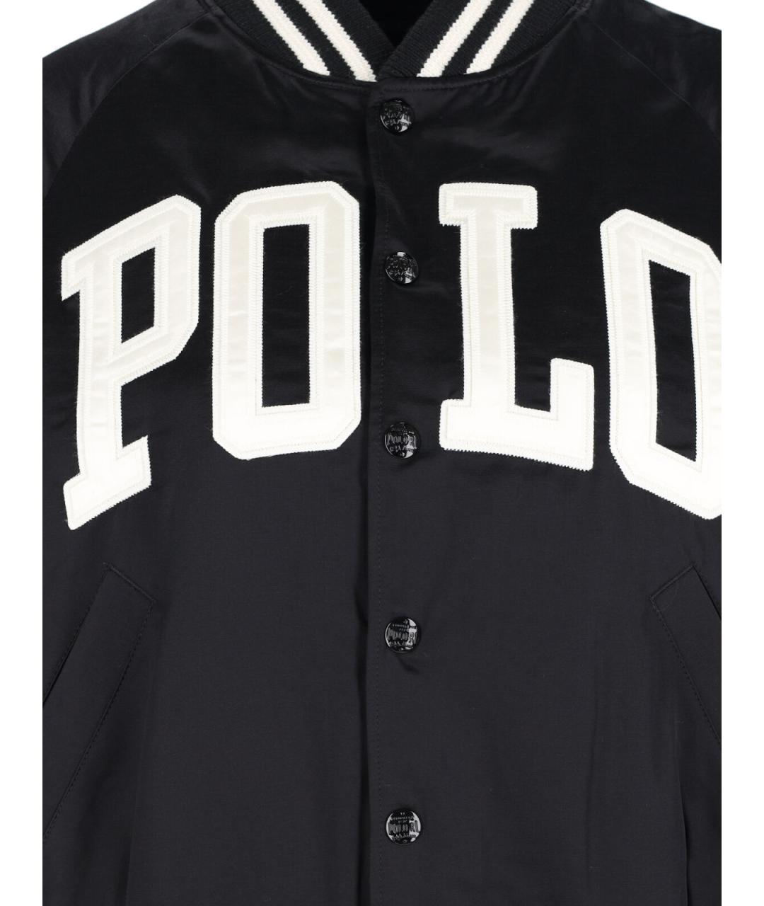 POLO RALPH LAUREN Черная хлопковая куртка, фото 3