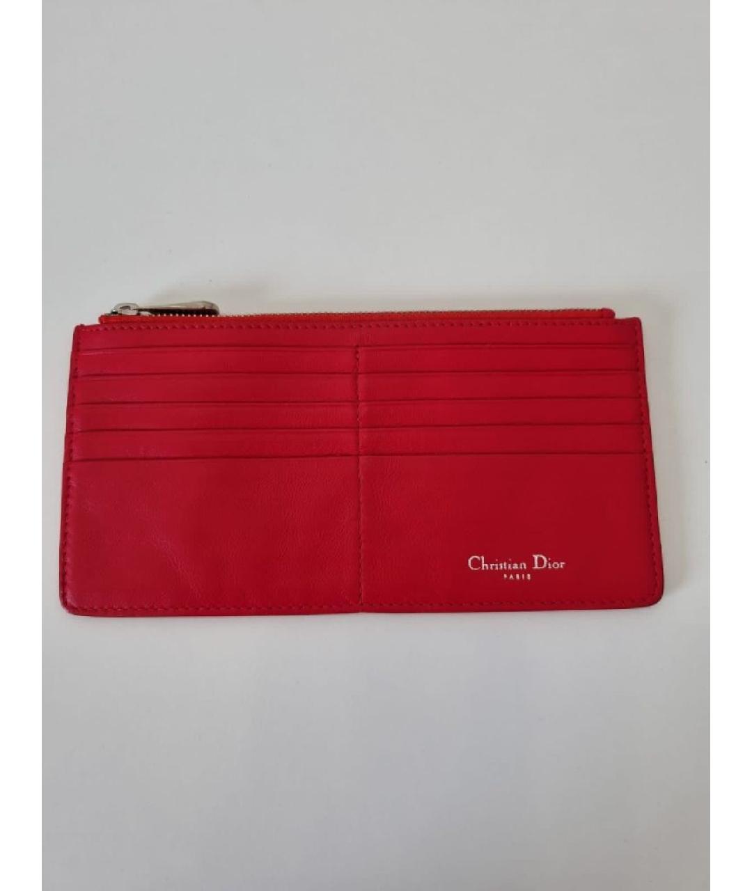 CHRISTIAN DIOR Красный кошелек, фото 9