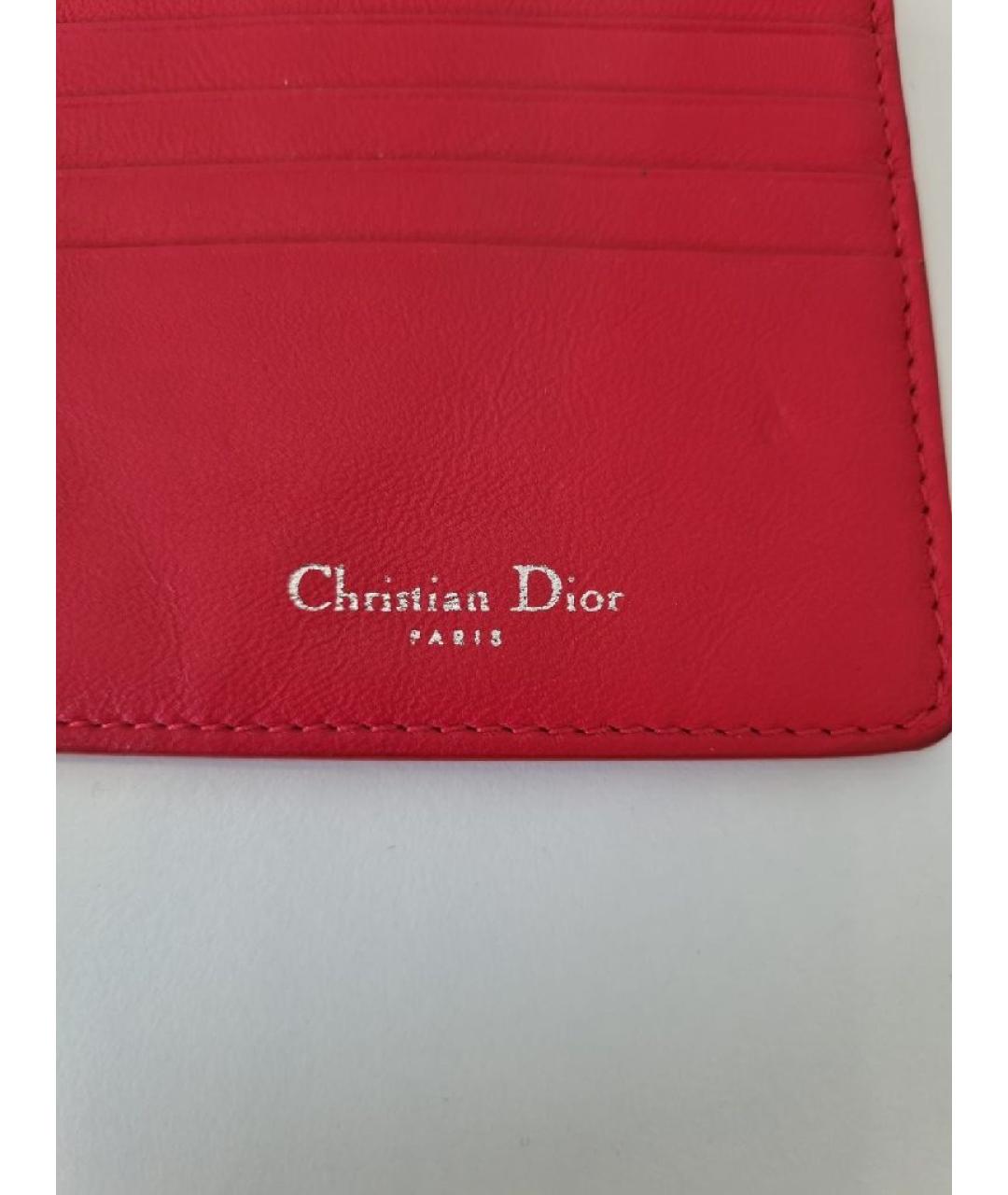 CHRISTIAN DIOR Красный кошелек, фото 5