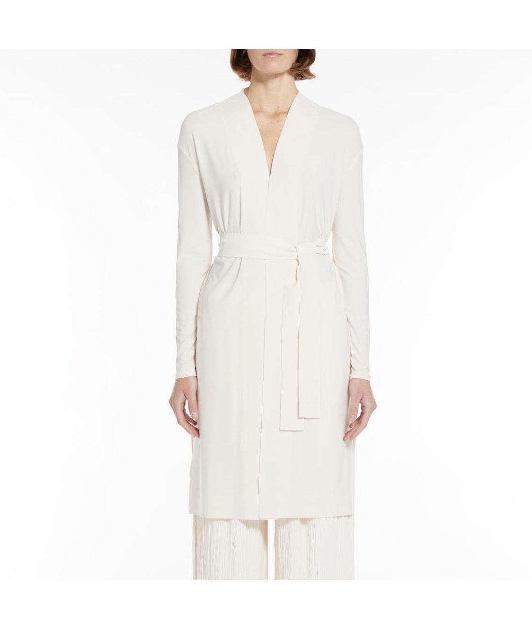 MAX MARA Белый вискозный костюм с брюками, фото 7