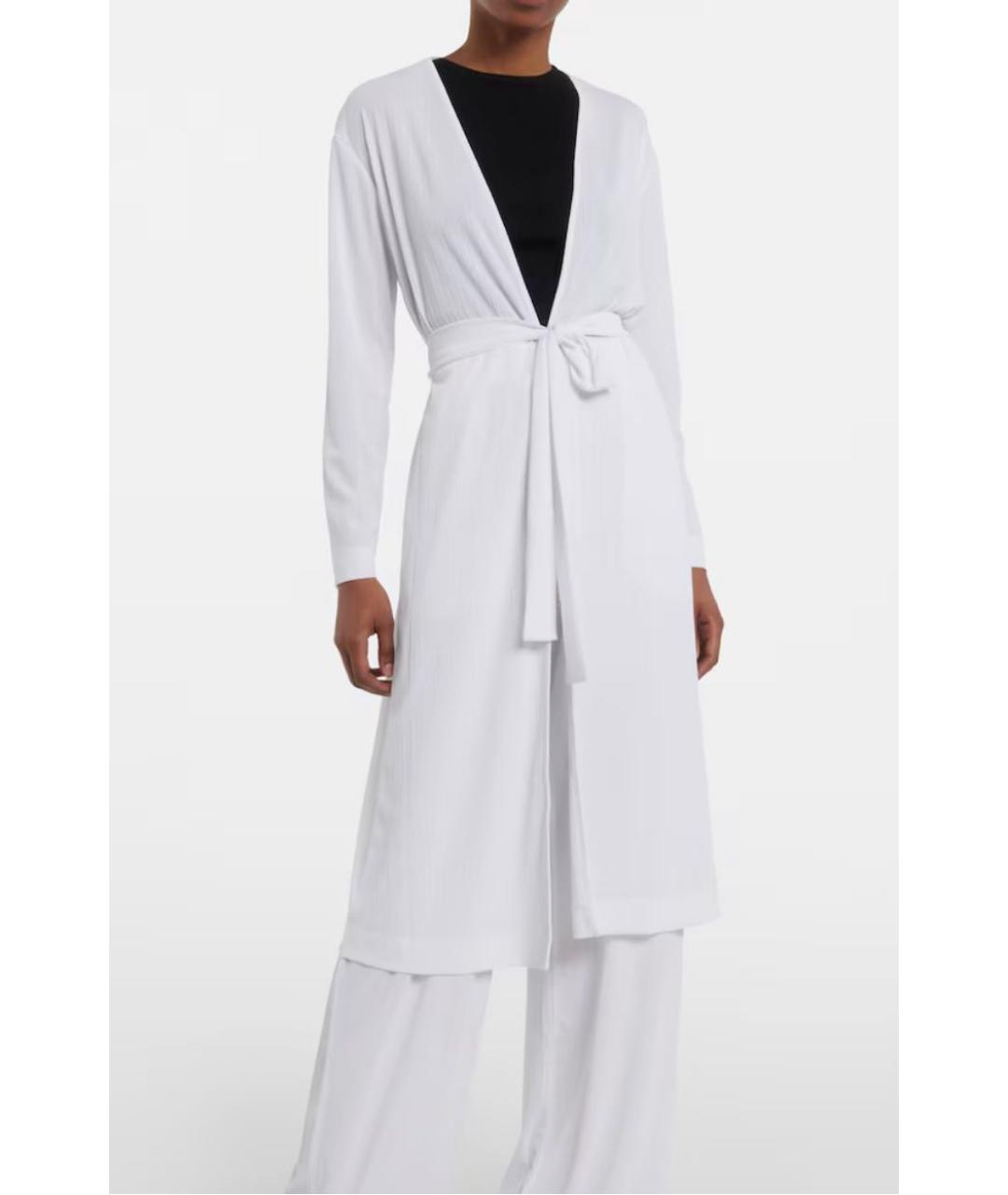 MAX MARA Белый вискозный костюм с брюками, фото 3