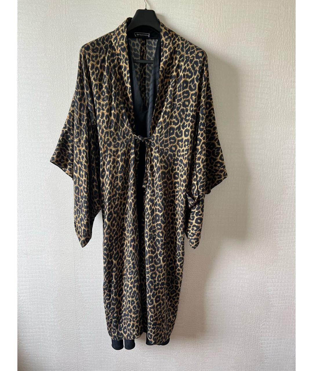 BALENCIAGA Коричневое вискозное парео, фото 8