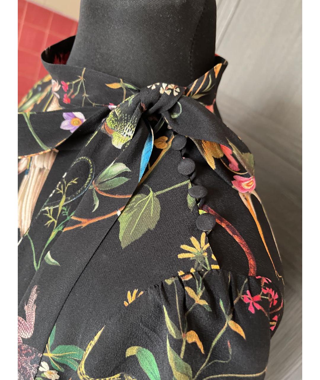 RED VALENTINO Мульти шелковая блузы, фото 2