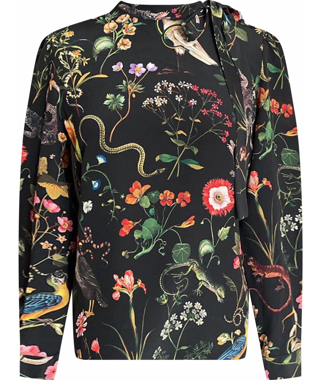 RED VALENTINO Мульти шелковая блузы, фото 1