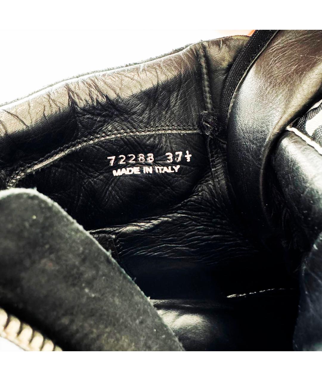 RICK OWENS Черные замшевые кеды, фото 8