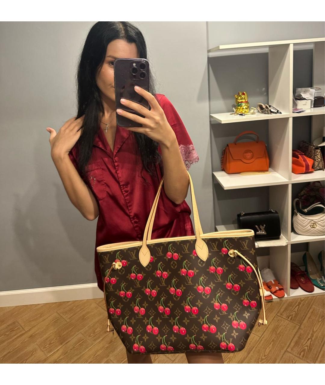 LOUIS VUITTON Коричневая сумка тоут, фото 5
