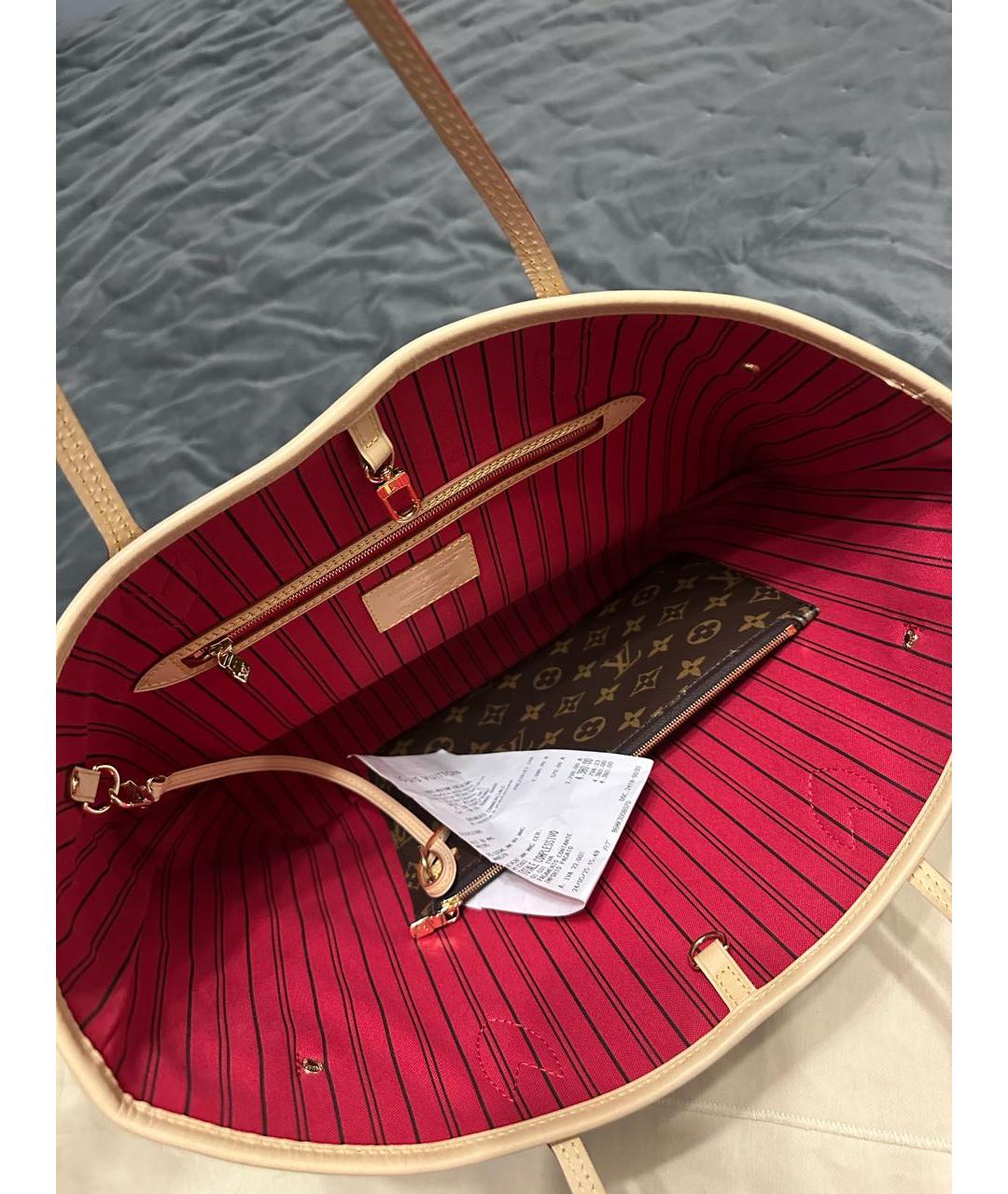 LOUIS VUITTON Коричневая сумка тоут, фото 4