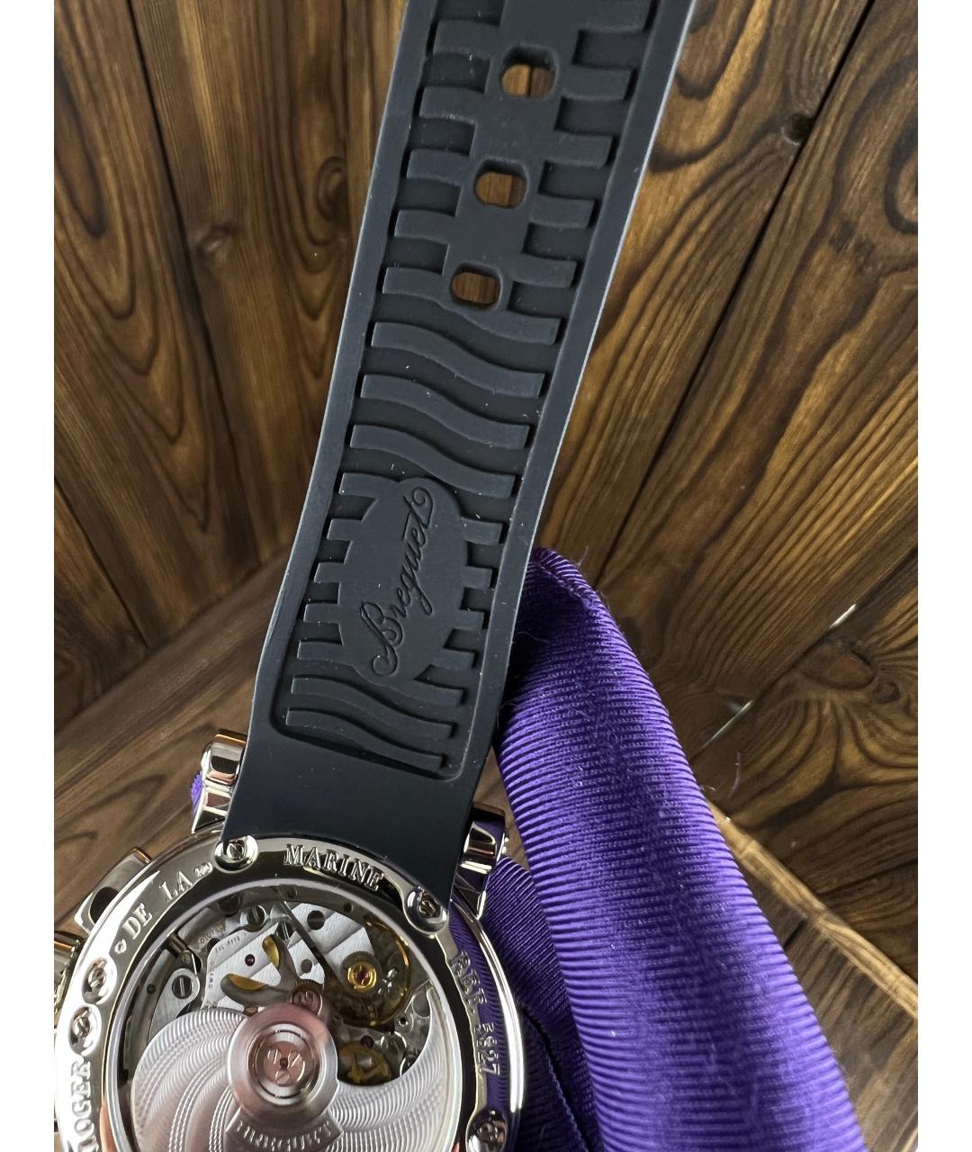 Breguet Черные часы из белого золота, фото 6