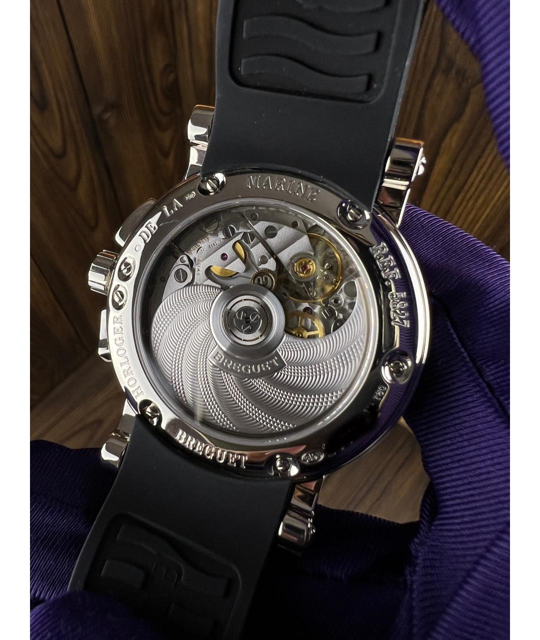 Breguet Черные часы из белого золота, фото 5