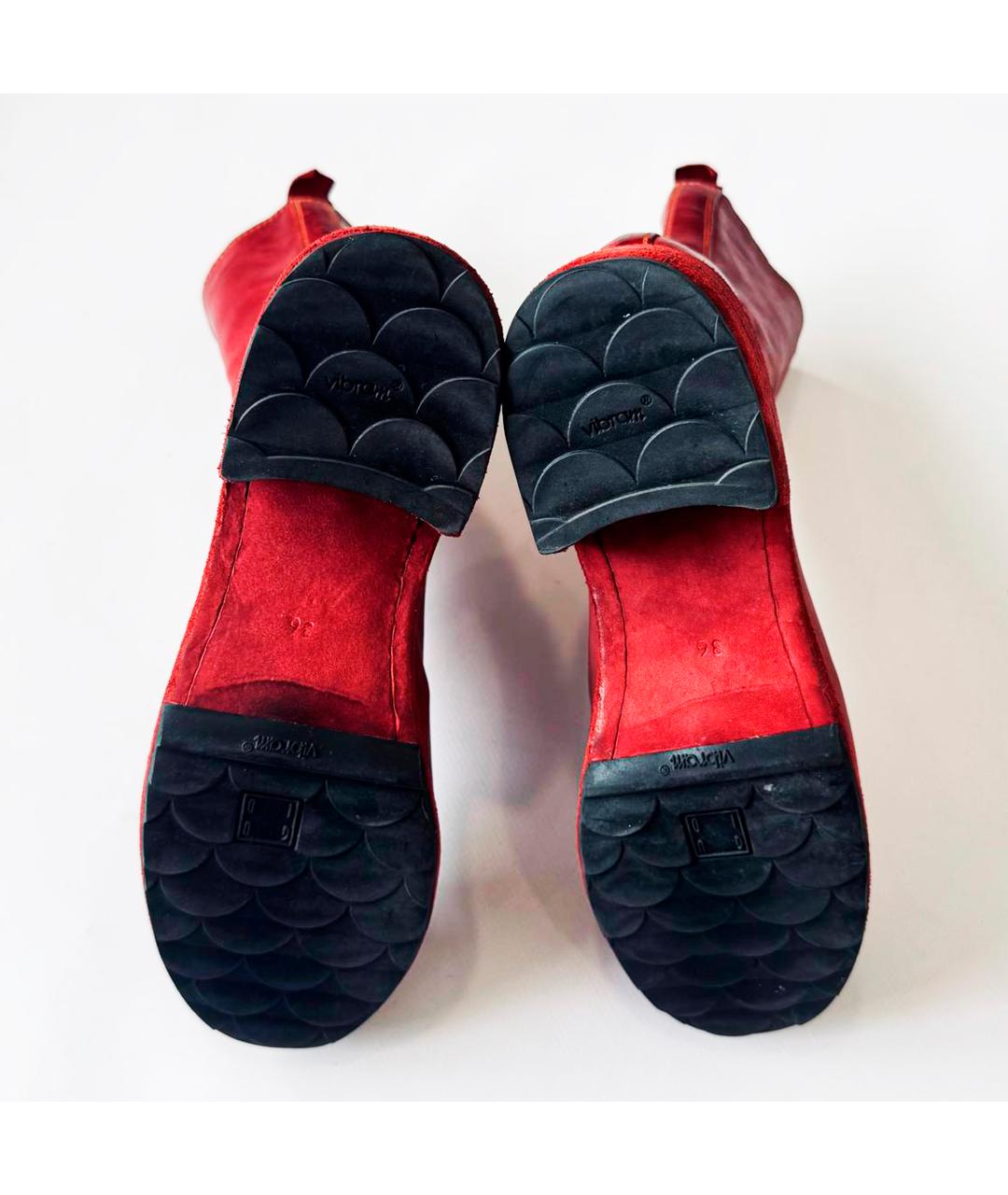 GUIDI Бордовые кожаные ботинки, фото 7
