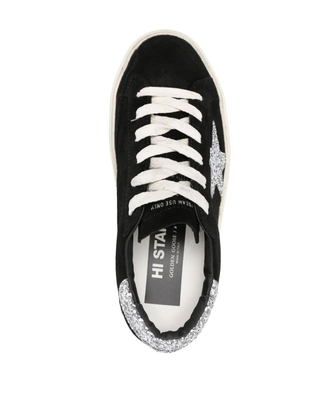 GOLDEN GOOSE DELUXE BRAND Черные замшевые кеды, фото 4